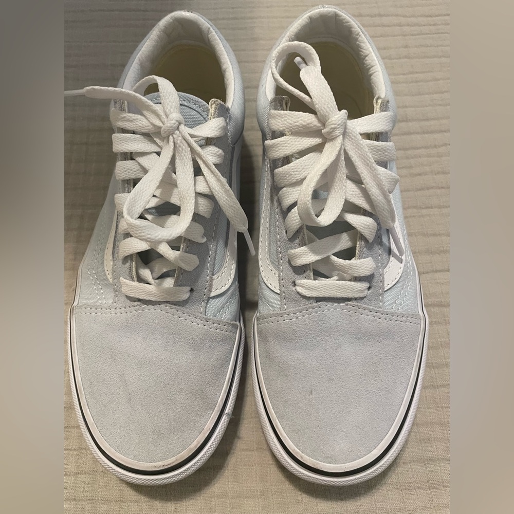Vans- Old Skool-light blue size 7US women’s